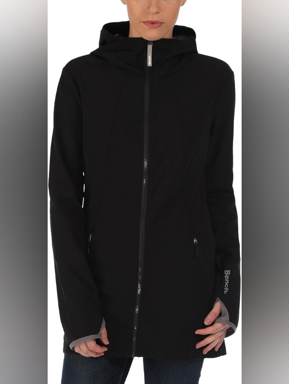 Bench Black Rain Jacket for Women - Size Medium
